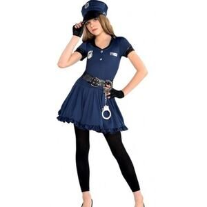Halloween Costume Cop Cutie Girls Child Size Medium 8-10